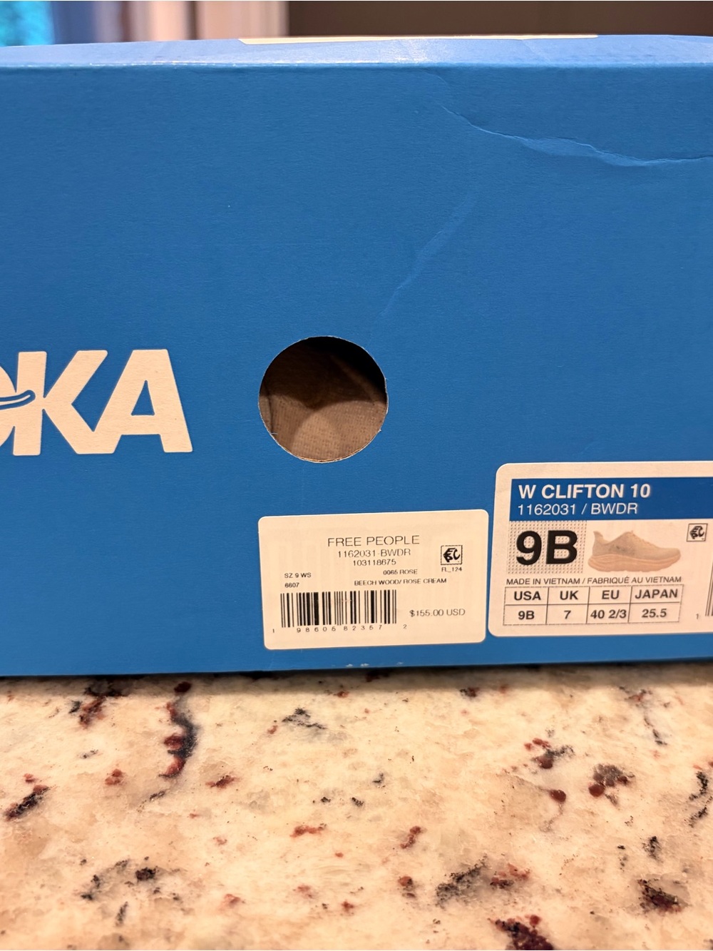 Hoka Women's Pale Peach Athletic Running Shoes from Free People - Picture 7 of 9